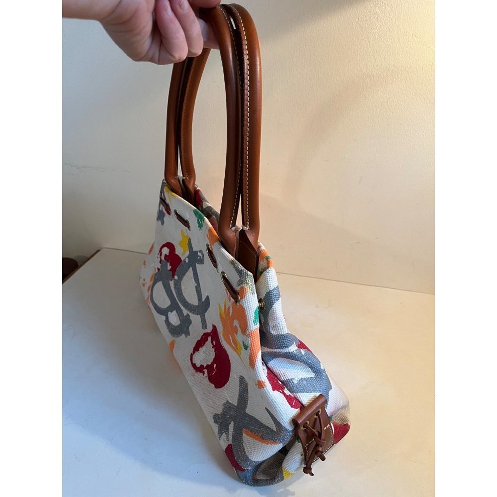 Dooney & Bourke Y2K Painted Graffiti Scribbles Crayon Bag Satchel - Picture 3 of 8